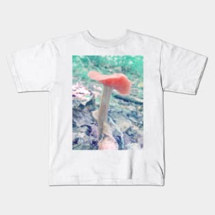 Pink Mushroom Kids T-Shirt